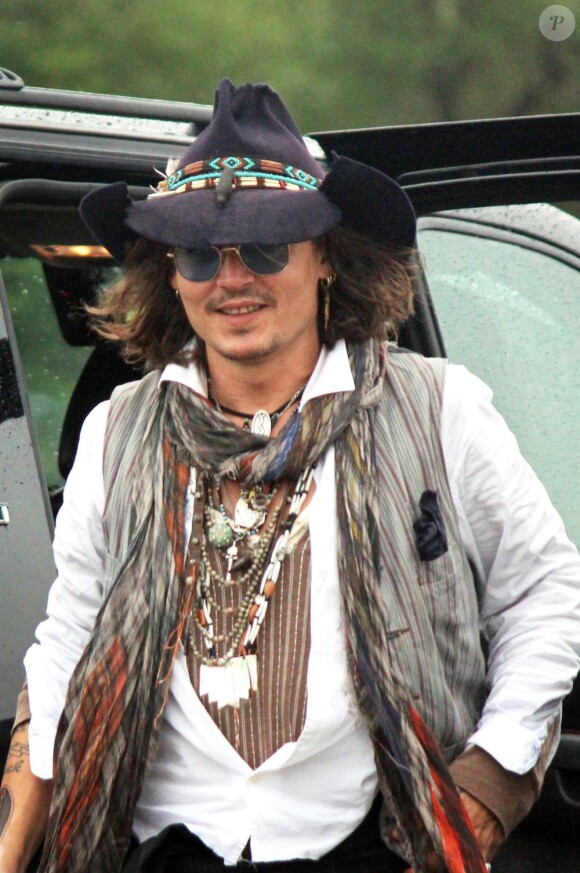 Johnny Depp à Lawton, le 29 septembre 2012.