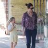 Jennifer Garner et ses filles Violet et Seraphina à Los Angeles, le 17 octobre 2012