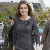 La princesse Letizia d'Espagne assiste à la fermeture du congrès militaire d'infirmerie à Tolède en Espagne, le 19 Octobre 2012.