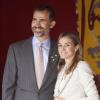 Le Prince Felipe et la Princesse Letizia d'Espagne pour la journàe de la Croix Rouge à Madrid le 10 octobre 2012.