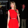 Taylor Swift se rend à l'émission  Late Show With David Letterman  à New York le 23 octobre 2012.