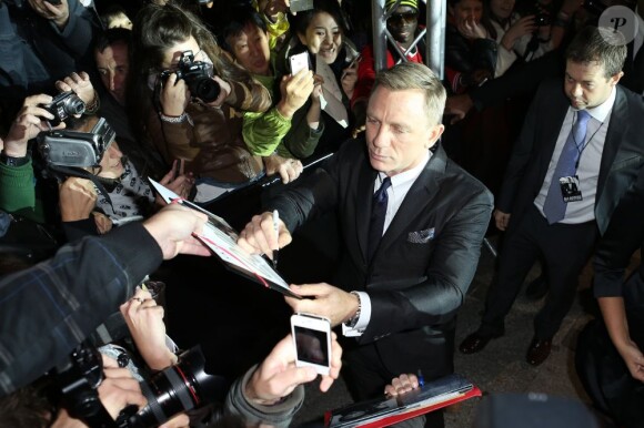 Daniel Craig lors de l'avant-première du James Bond Skyfall à Paris le 24 Octobre 2012