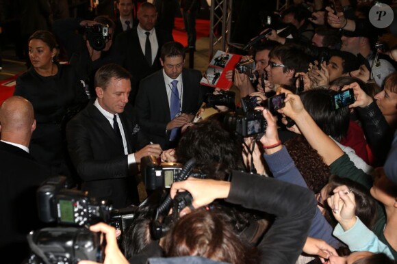 Daniel Craig lors de l'avant-première du James Bond Skyfall à Paris le 24 Octobre 2012