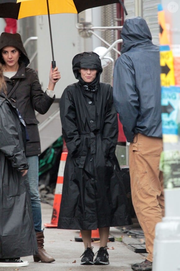 Vanessa Paradis lors du tournage du film Fading Gigolo à New York, le 24 octobre 2012 à New York.