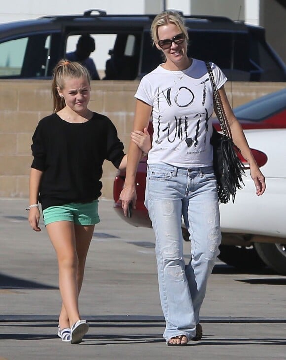 Jennie Garth et sa fille Fiona à Los Angeles le 27 octobre 2012