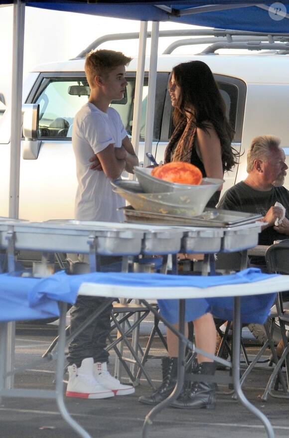 Justin Bieber et Selena Gomez à Los Angeles le 30 août 2012.