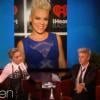 Madonna donne son avis sur Pink avec Ellen DeGeneres, le 22 octobre 2012.