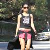 La jolie Vanessa Hudgens fait un footing, à Los Angeles, le lundi 29 octobre 2012.