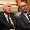 Valéry Giscard d'Estaing et Jacques Chirac le 1er mars 2010 à Paris