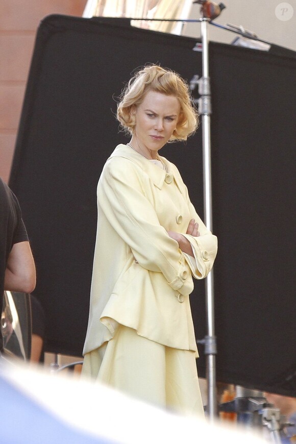 Nicole Kidman sur le tournage de Grace de Monaco le 9 octobre 2012