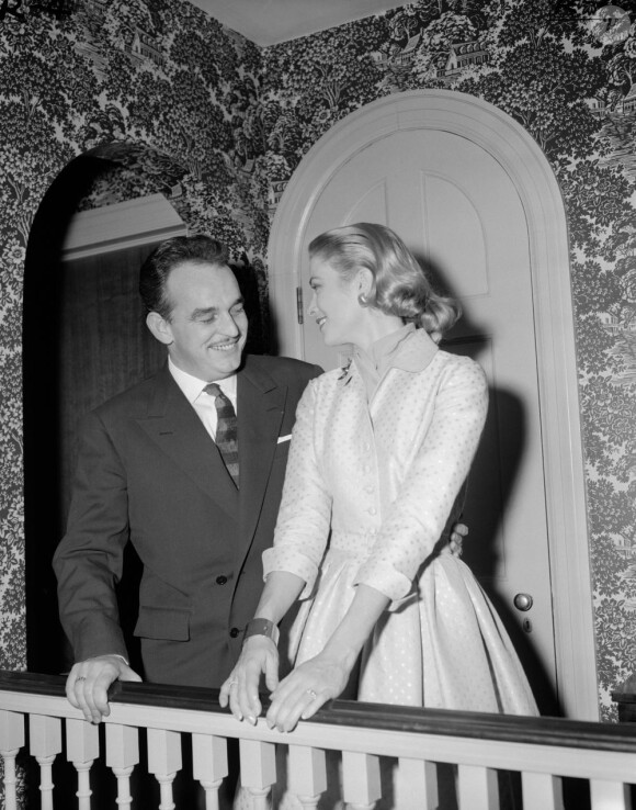 Le prince Rainier et Grace de Monaco à Philadelphie le 6 janvier 1956