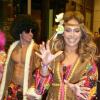 Jennifer Lopez et Caspert Smart célèbrent Halloween à Oberhausen, en Allemagne, le 31 octobre 2012.
