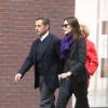 Nikolas Sarkozy et sa femme Carla Bruni-Sarkozy à New York le 14 octobre 2012