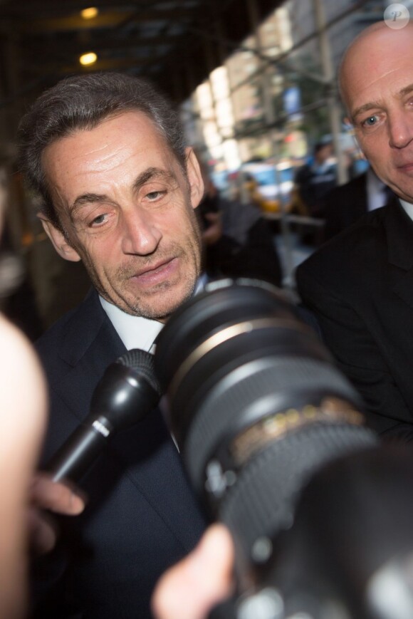 L'ancien président Nicolas Sarkozy à New York en octobre 2012