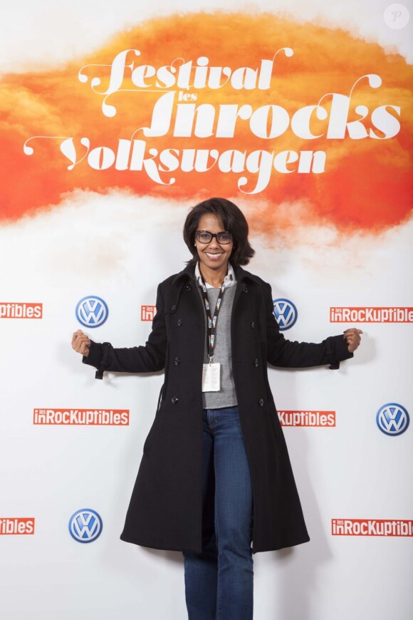 Audrey Pulvar lors de la première soirée du 25e Festival des Inrocks au Casino de Paris le 5 novembre 2012