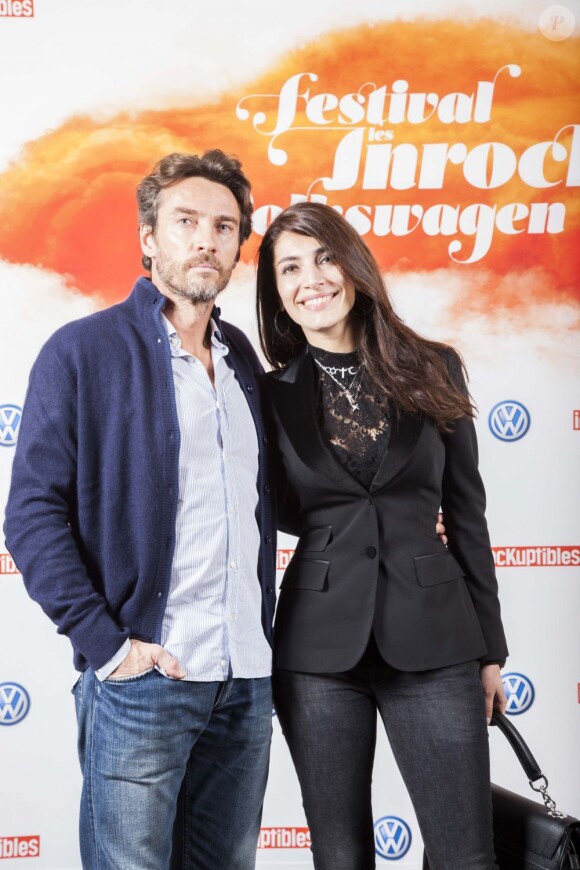Alessio Boni et Caterina Murino lors de la première soirée du 25e Festival des Inrocks au Casino de Paris le 5 novembre 2012