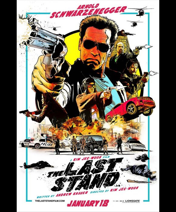 Affiche rétro pour Le Dernier Rempart (The Last Stand en version originale).