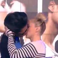 Audrey Pulvar embrasse Enora Malagré : Un fougueux baiser !