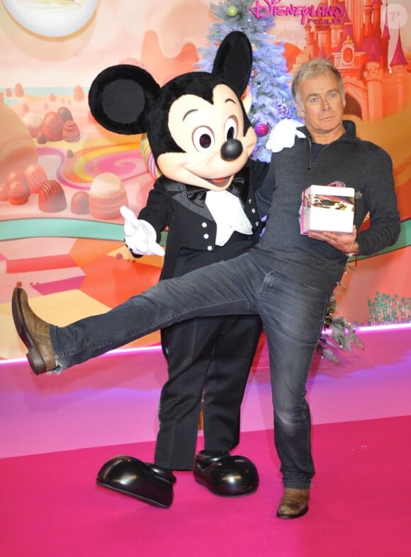 Franck Dubosc lors du lancement de la parade de Noël à Disneyland Paris le 10 novembre 2012