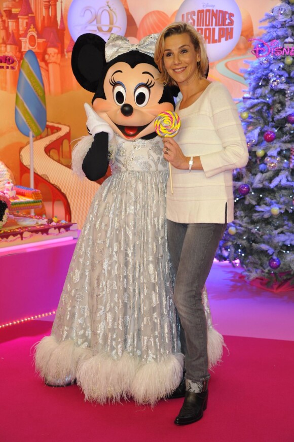Laurence Ferrari lors du lancement de la parade de Noël à Disneyland Paris le 10 novembre 2012