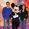 Michel Hazanavicius et Bérénice Bejo lors du lancement de la parade de Noël à Disneyland Paris le 10 novembre 2012