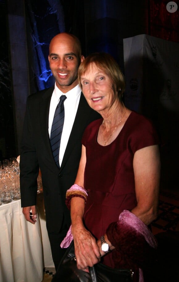 James Blake et sa mère au Bal des Légendes le 7 septembre 2012