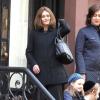 Vanessa Paradis, arborant une perruque, sur le tournage du film Fading Gigolo à New York le 12 novembre 2012