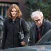 Vanessa Paradis et Woody Allen sur le tournage du film Fading Gigolo à New York le 12 novembre 2012