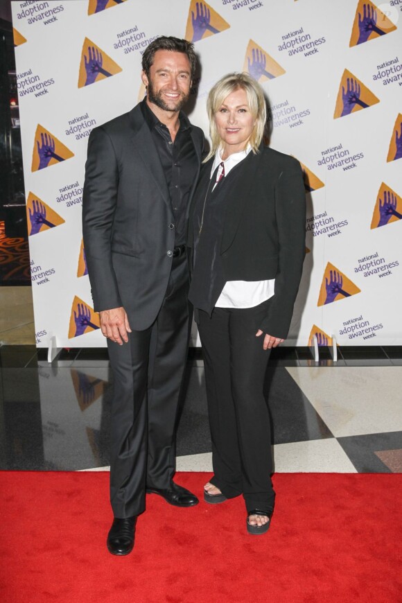 Deborra-Lee Furness et son mari Hugh Jackman à la soirée en l'honneur de la National Adoption Awareness Week à Sydney, le 12 novembre 2012.