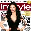 Catherine Zeta-Jones en Une du magazine InStyle pour le mois de décembre 2012.
