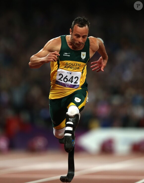Oscar Pistorius aux Jeux paralympiques de Londres le 6 septembre 2012.