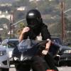Justin Bieber sur sa moto Ducati le 14 novembre 2012 à Los Angeles.