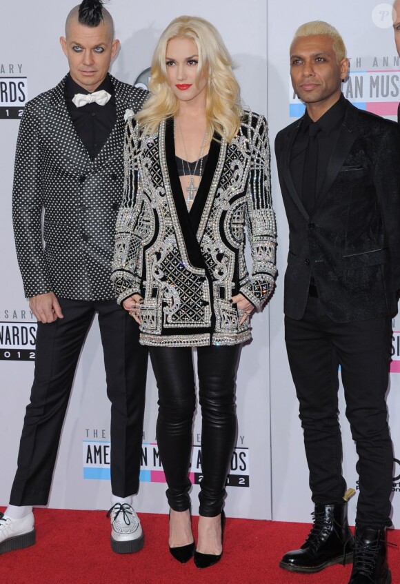No Doubt sur le tapis rouge des American Music Awards, à Los Angeles, le 18 novembre 2012.