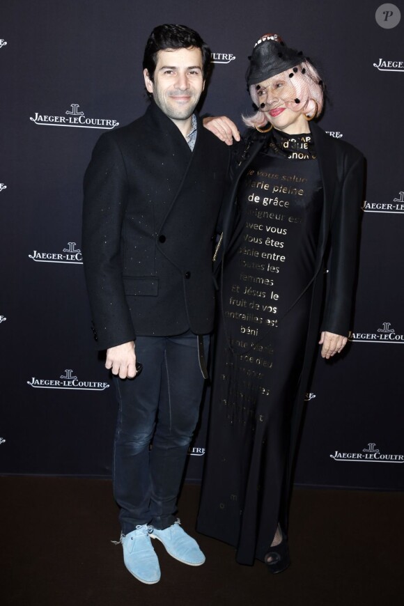 Alexis Mabille et Marie Beltrami à l'inauguration de la boutique Jaeger-LeCoultre place Vendôme à Paris le 20 novembre 2012