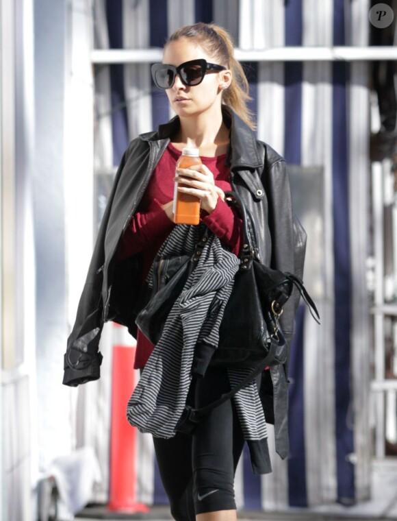 Nicole Richie arrive à sa salle de gym. Studio City, le 20 novembre 2012.