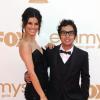 Kunal Nayyar et sa femme Neha Kapur lors des Emmy Awards en septembre 2011