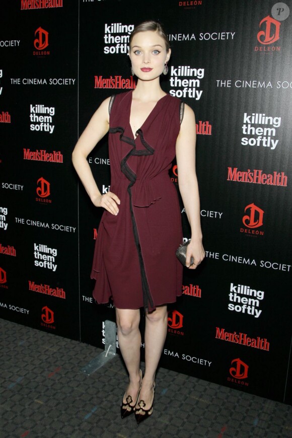 Bella Heathcote lors de l'avant-première du film Cogan : Killing them Softly, le 26 novembre 2012 à New York