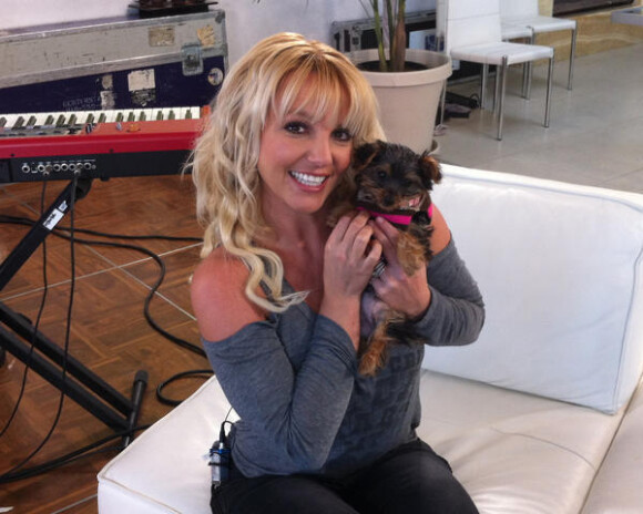 Britney Spears présente sa chienne Hannah