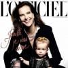 Carole Bouquet pose avec sa petite-fille en couverture de L'Officiel (décembre 2012-janvier 2013)