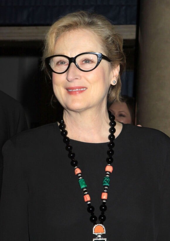 Meryl Streep, people glamour pendant la soirée de soutien pour la Fondation Christopher & Dana Reeve à New York, le 28 novembre 2012.