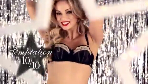 Image du spot mettant en scène Ola Jordan (Strictly Come Dancing UK) pour Boux Avenue, collection de Noël 2012.