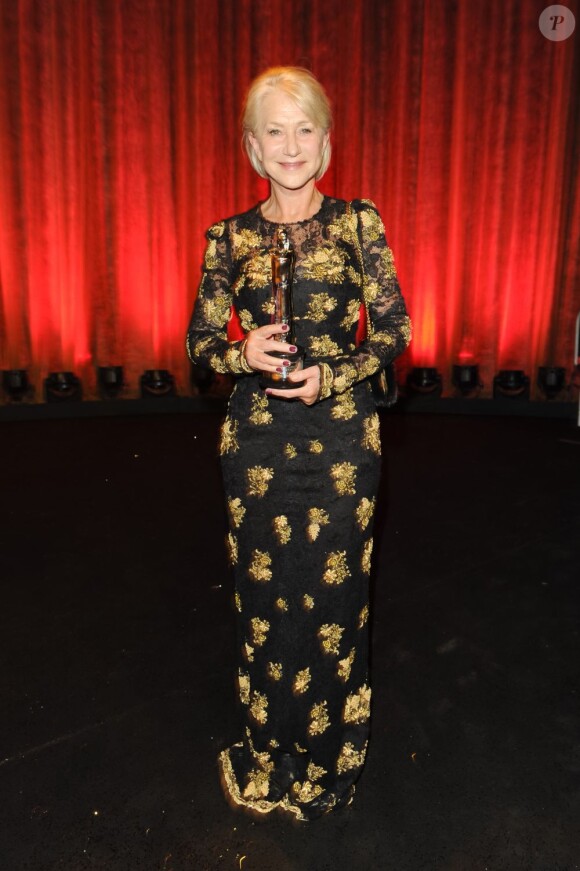 Helen Mirren lors de la remise des prix du cinéma européen à Malte le 1er décembre 2012