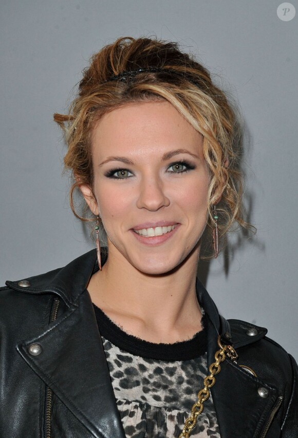 Lorie à la soirée de lancement de l'appareil photo Olympus 'Pen Lite' à la boutique Ephemere Olympus à Paris le 6 Decembre 2012.