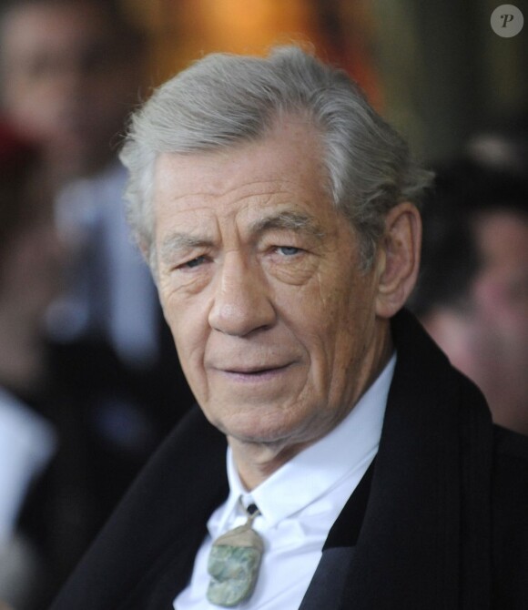 Ian McKellen pendant l'avant-première du Hobbit : Un voyage inattendu à New York, le 6 décembre 2012.