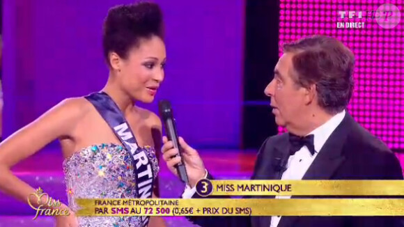 Miss Martinique lors de la soirée d'élection Miss France 2013 le samedi 8 décembre 2012 sur TF1