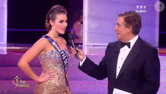 Miss Nord pas de Calais lors de la soirée d'élection Miss France 2013 le samedi 8 décembre 2012 sur TF1