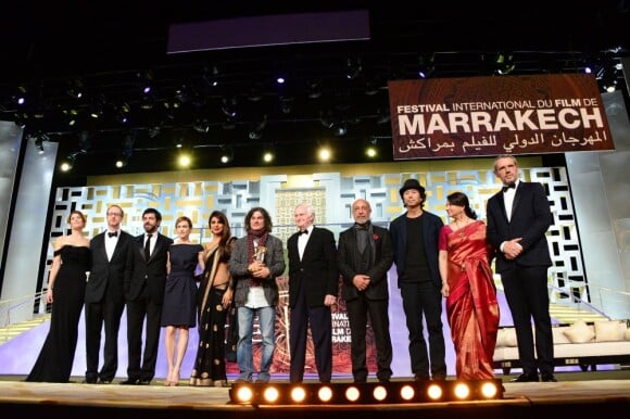 Ziad Doueiri reçoit l'Etoile d'or lors de la cérémonie de clôture du Festival du Film de Marrakech le 8 décembre 2012