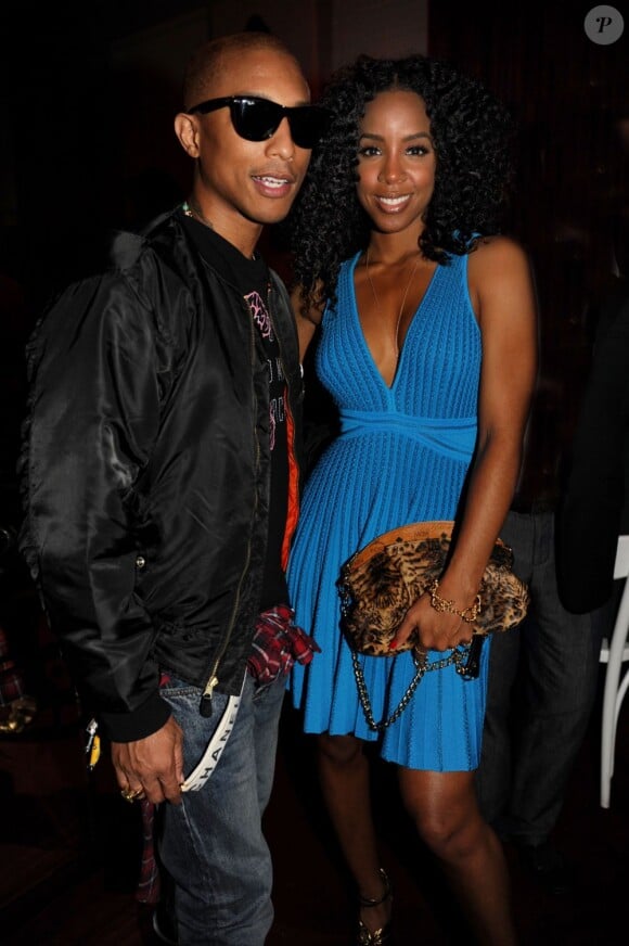 Exclusif - Pharrell Williams et Kelly Rowland célèbrent l'anniversaire de Rico Love au restaurant Katsuya. Miami Beach, le 8 décembre 2012.