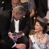 La famille royale de Suède s'est réunie le 10 décembre 2012 comme chaque année à la Maison des concerts de Stockholm pour honorer les lauréats des prix Nobel.