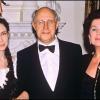 Galina Vishnevskaïa et Mstislav Rostropovitch avec leur fille Elena en 1989 au mariage de David Hallyday et Estelle Lefébure.